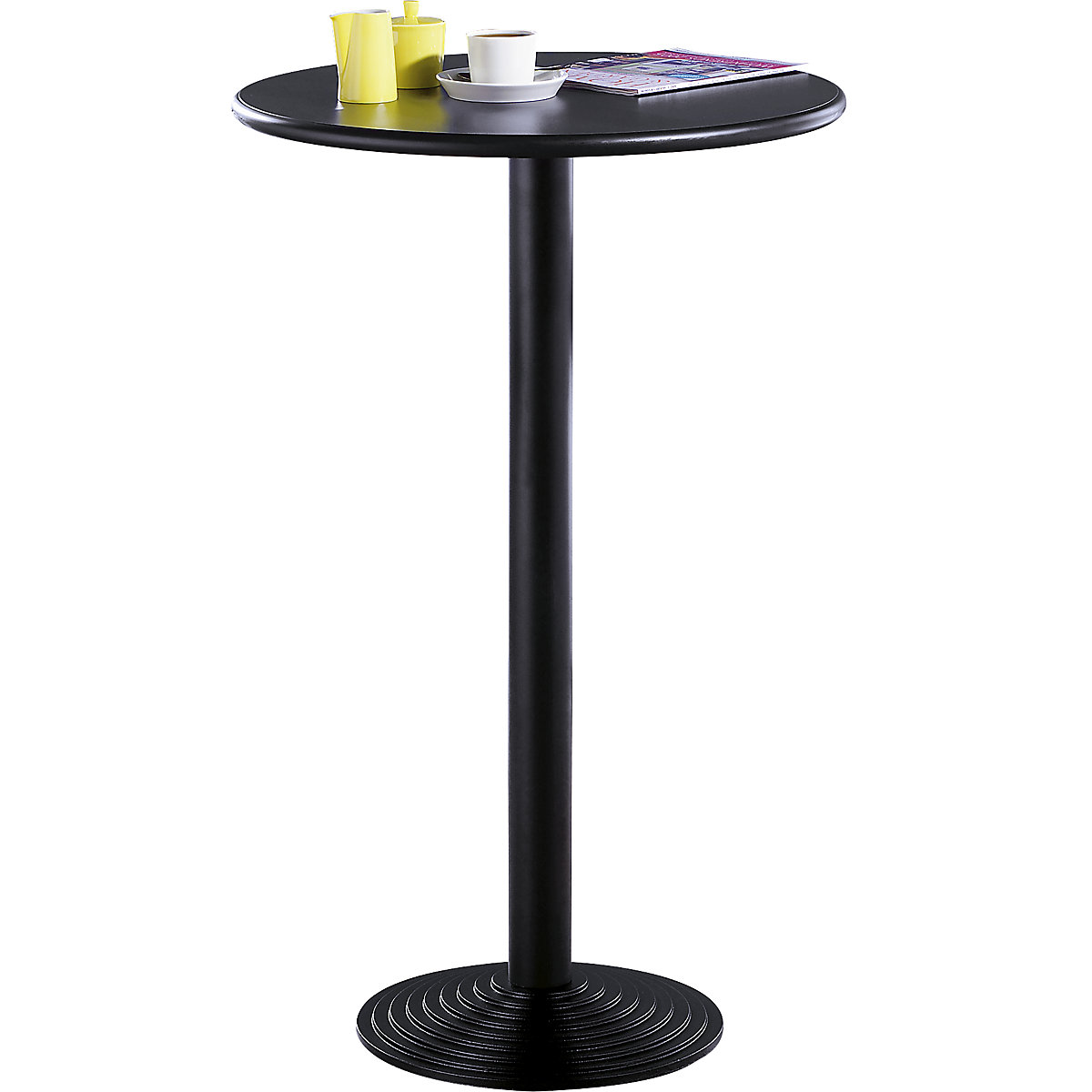 Bistro table with cast iron foot