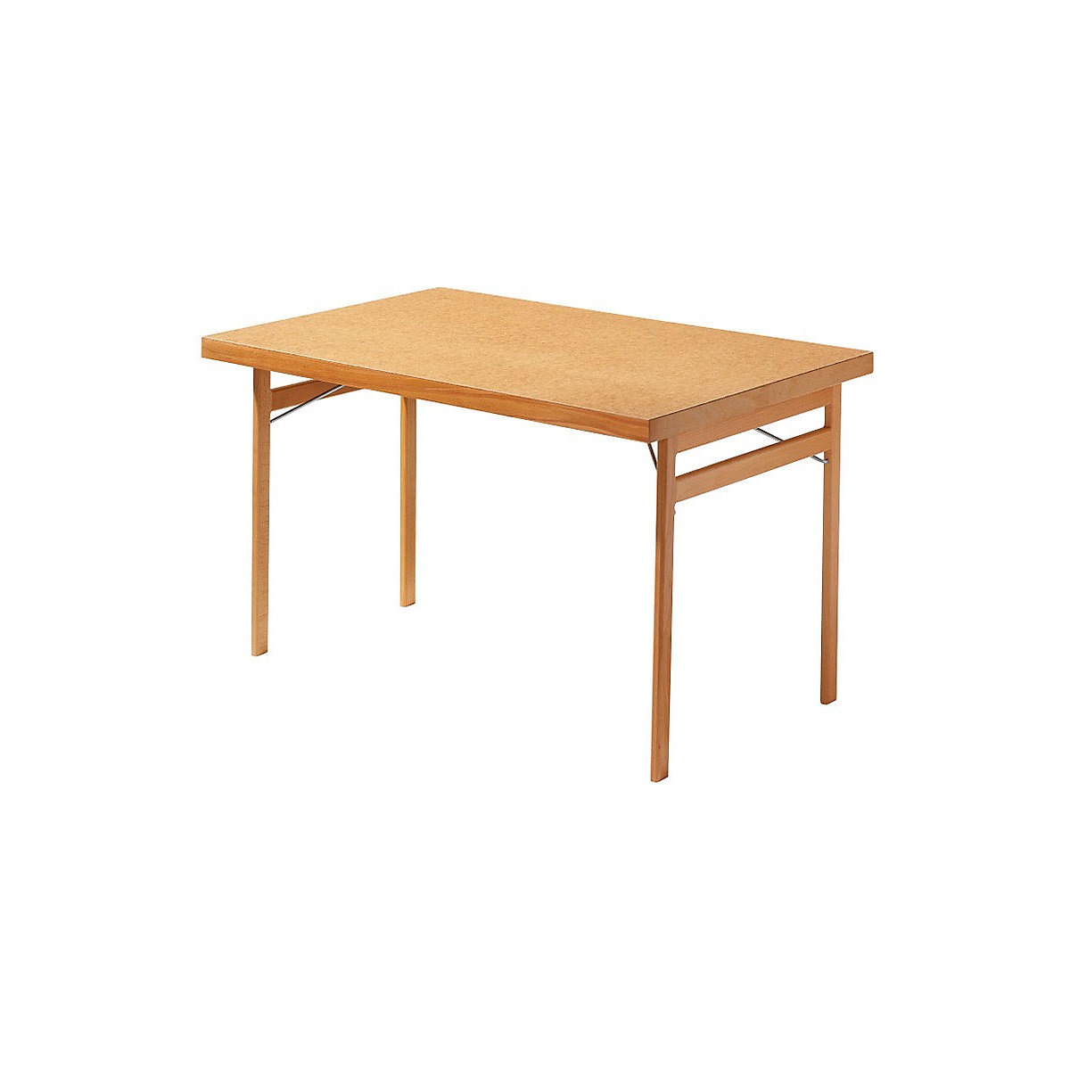Folding table, solid wood frame, beech, WxD 1500 x 800 mm, wood tabletop-4