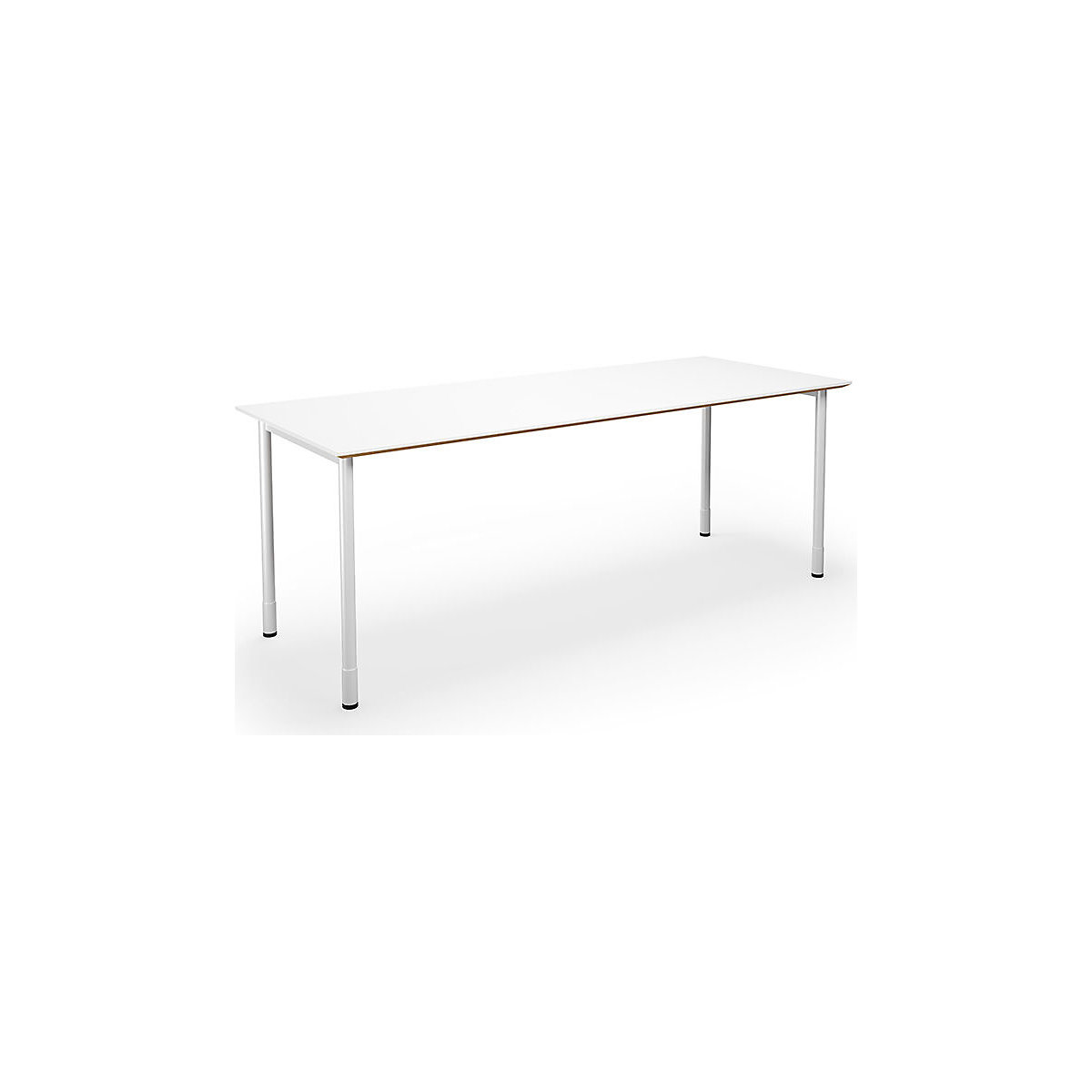 DUO-C Trend multi-purpose desk, straight tabletop, WxD 2000 x 800 mm, white, white-3