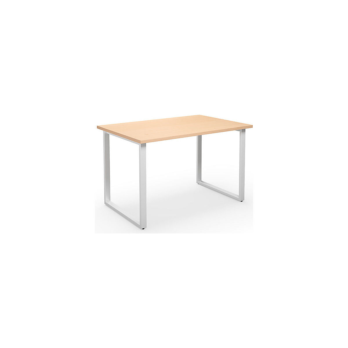 DUO-O multi-purpose desk, straight tabletop, WxD 1200 x 800 mm, birch, white-15