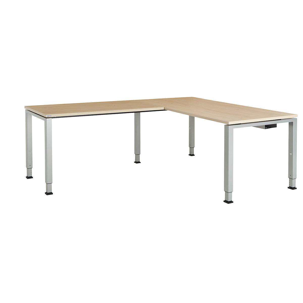 Desk, interlinked, square/rectangular tube foot - mauser