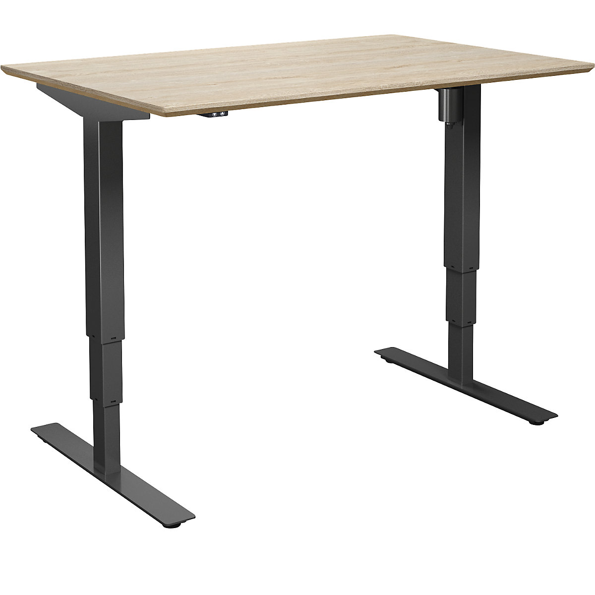 Atlanta Trend desk, electrically height adjustable, straight, WxD 1200 x 800 mm, oak/black-16