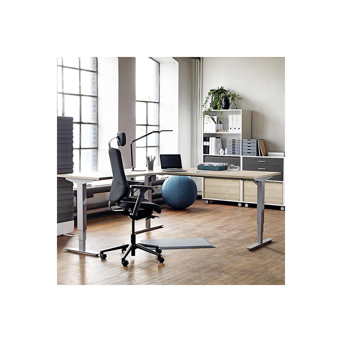 Atlanta corner desk, electrically height adjustable (Product illustration 3)-2
