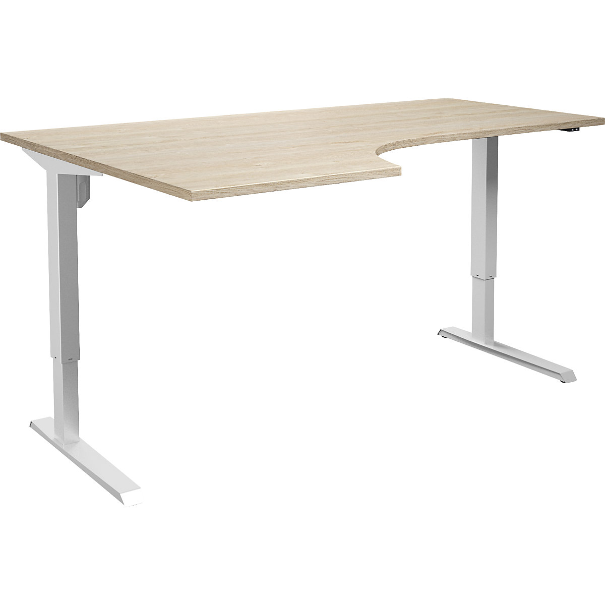 Venla corner desk, electric height adjustment – eurokraft basic