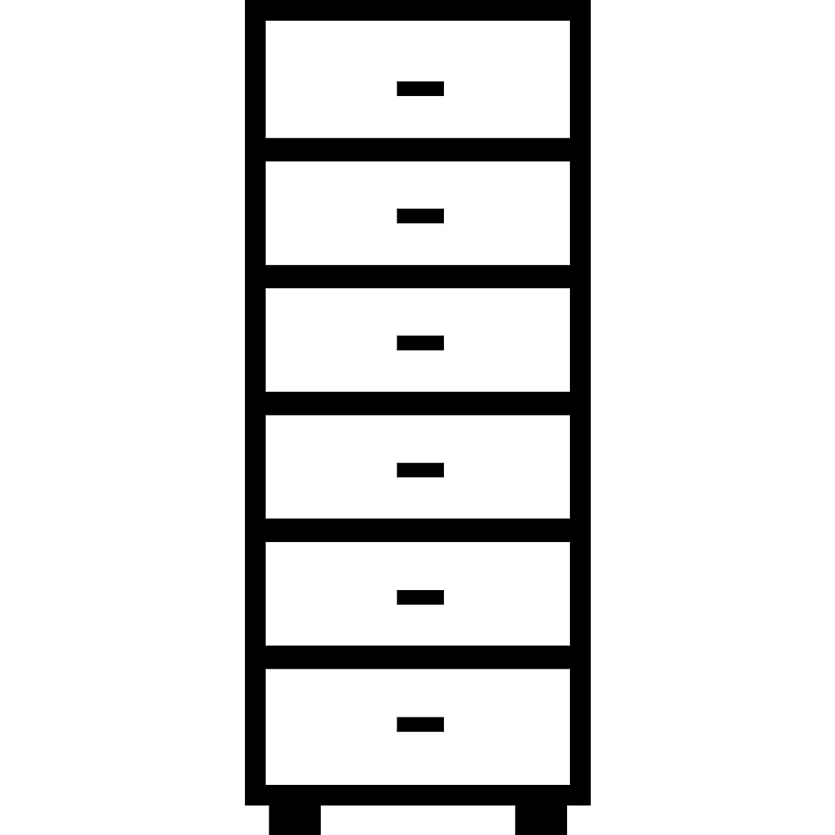 Card file cabinet, bar handles – mauser (Product illustration 4)-3