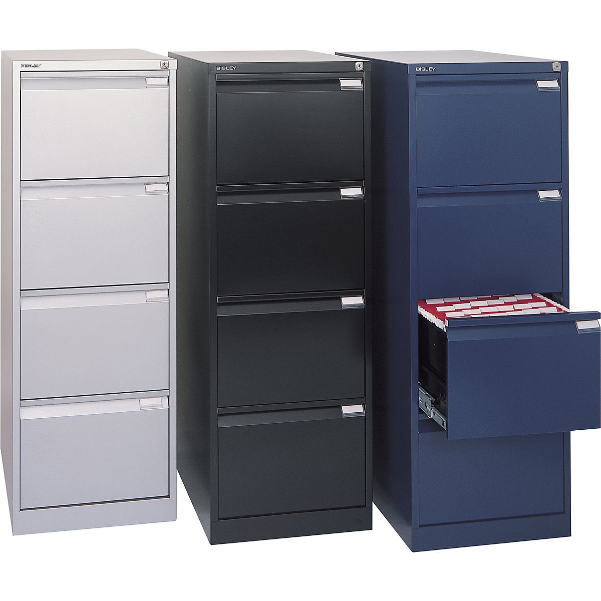 Suspension file cabinet, 1-track – BISLEY (Product illustration 2)-1