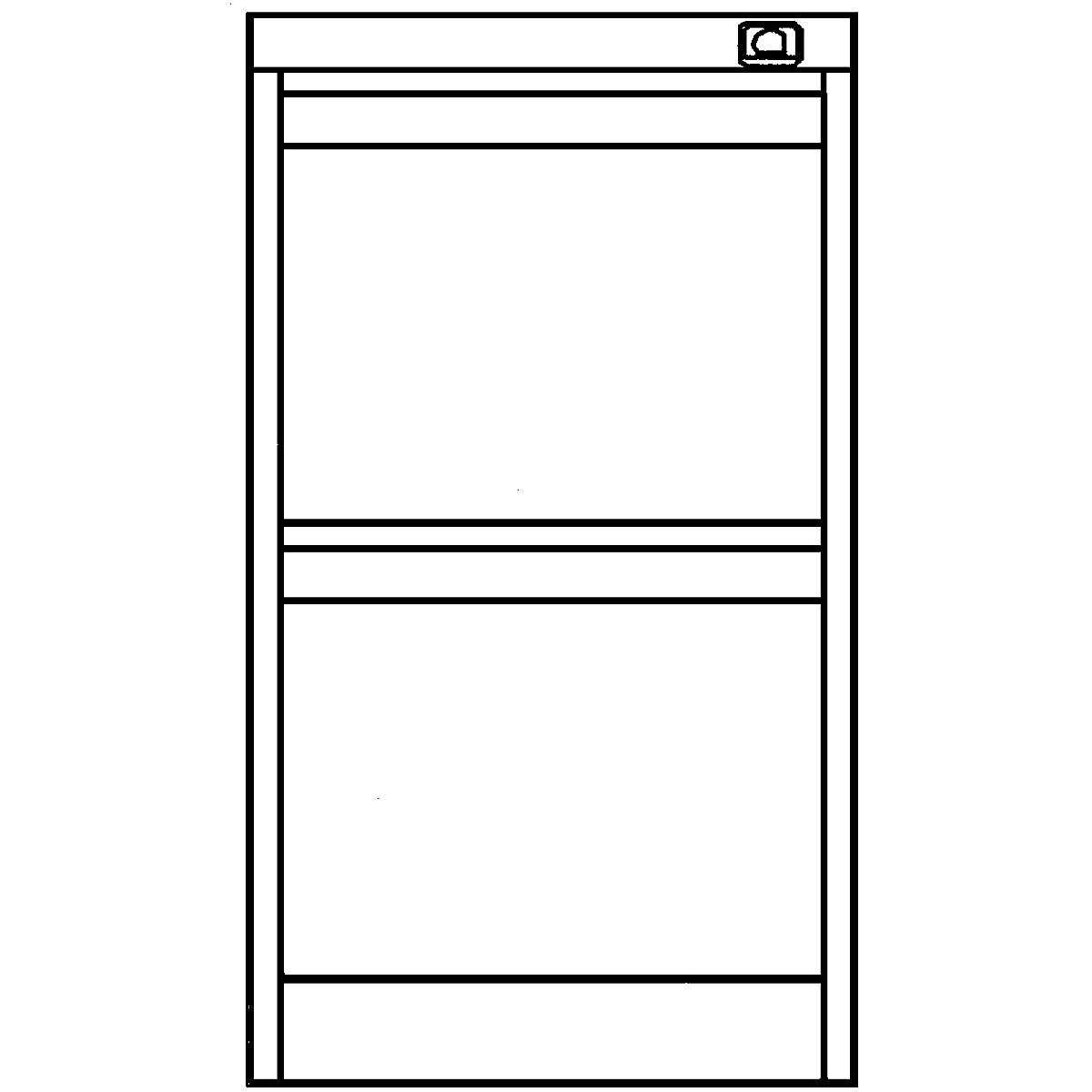 Suspension file cabinet, 1-track – BISLEY (Product illustration 6)-5