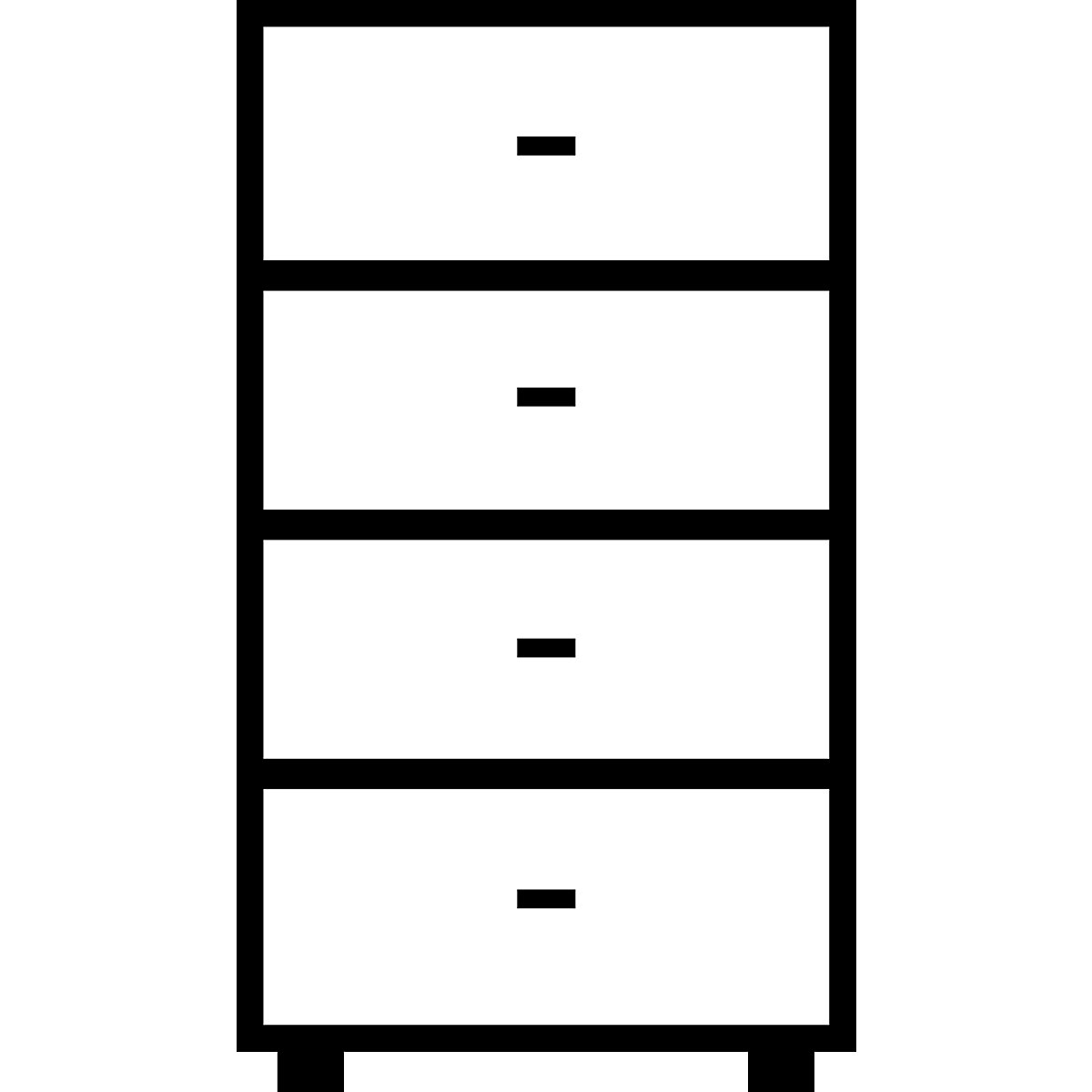 Suspension file cabinet, bar handles – mauser (Product illustration 3)-2