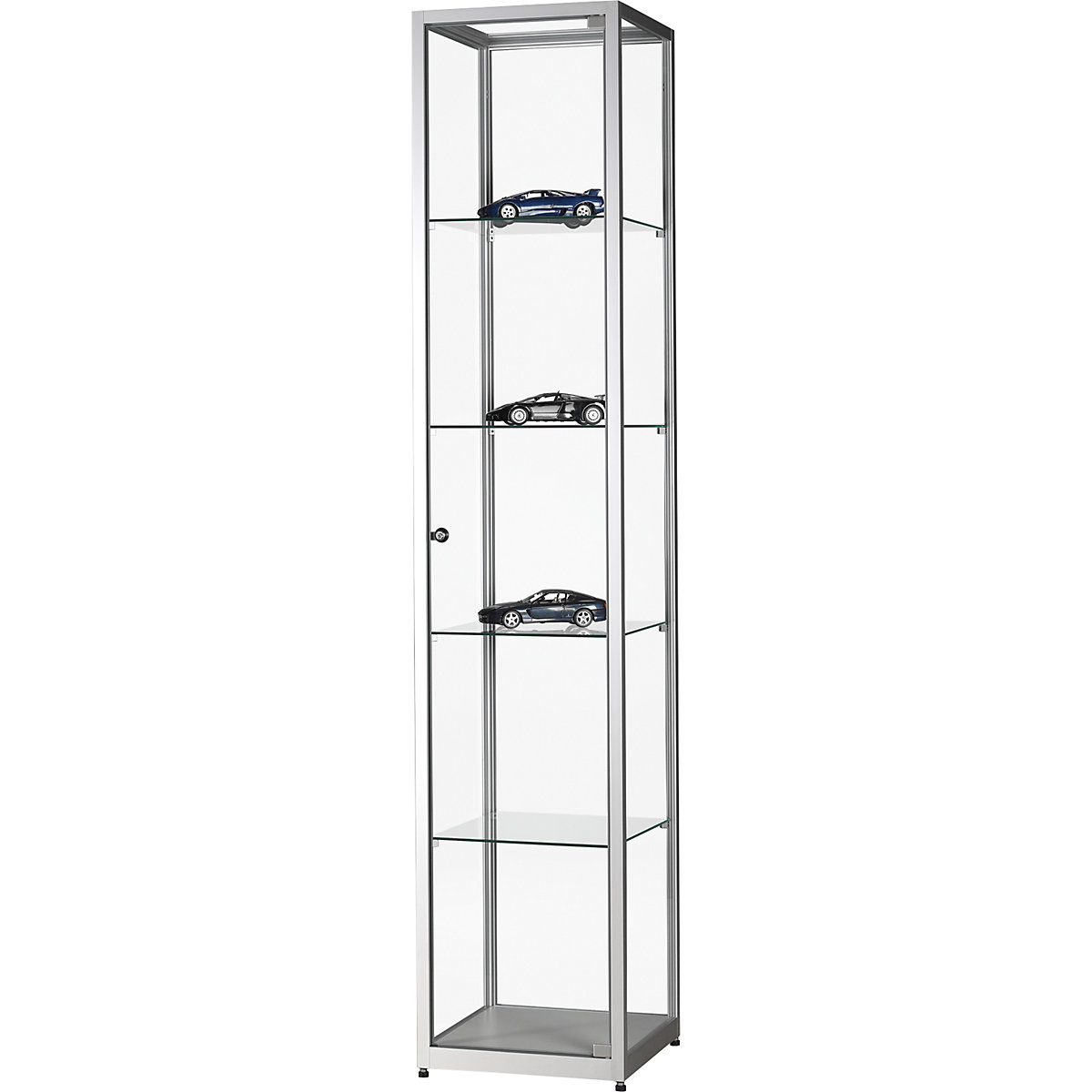 Glass cabinet, height 1984 mm, without lighting