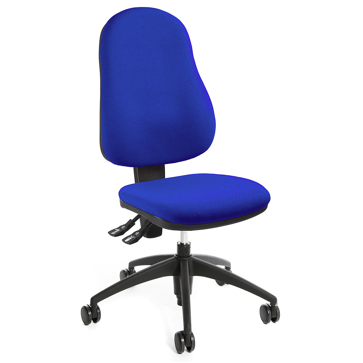 Operator swivel chair, back rest height 520 mm – eurokraft pro