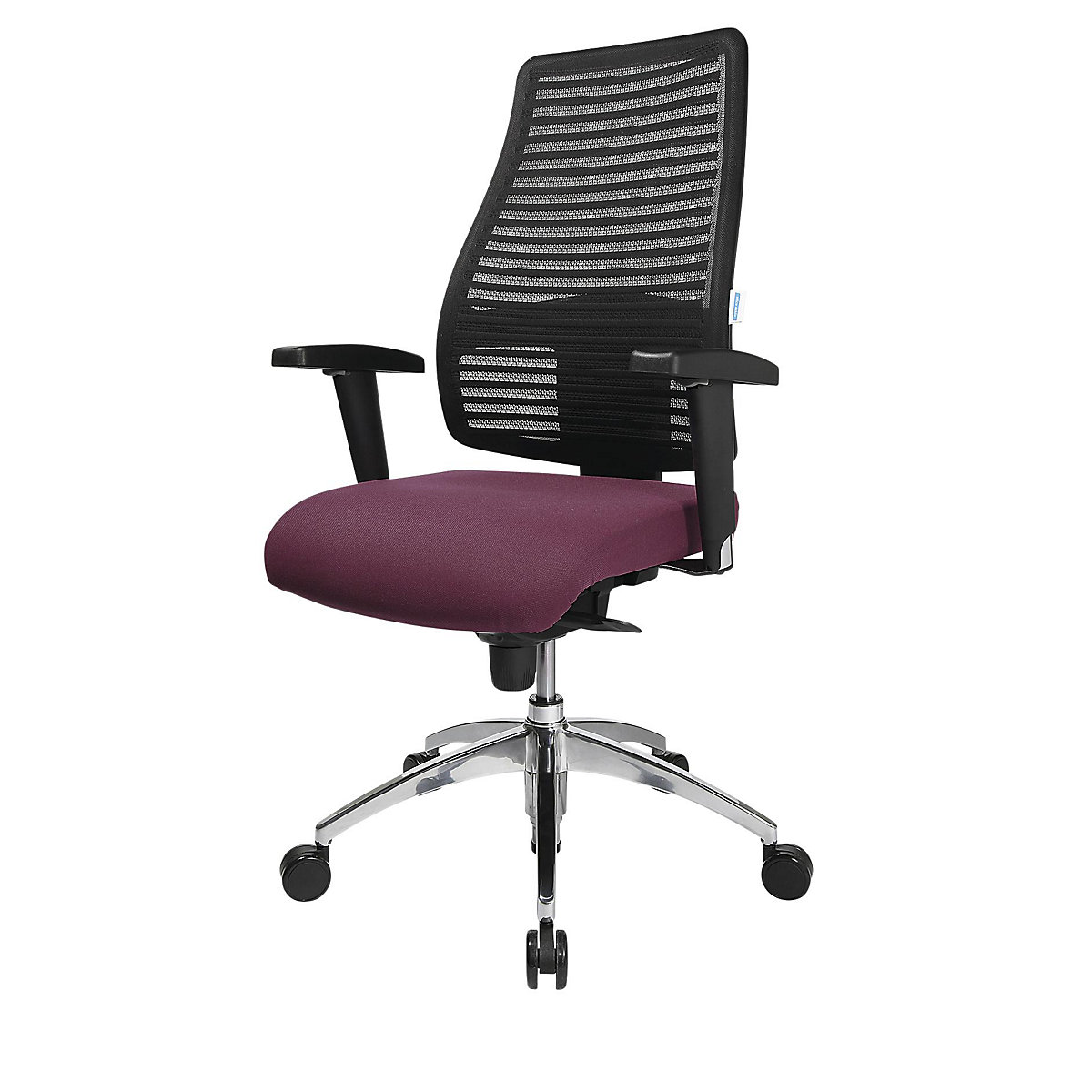 Operator swivel chair, with mesh back rest – eurokraft pro (Product illustration 2)-1