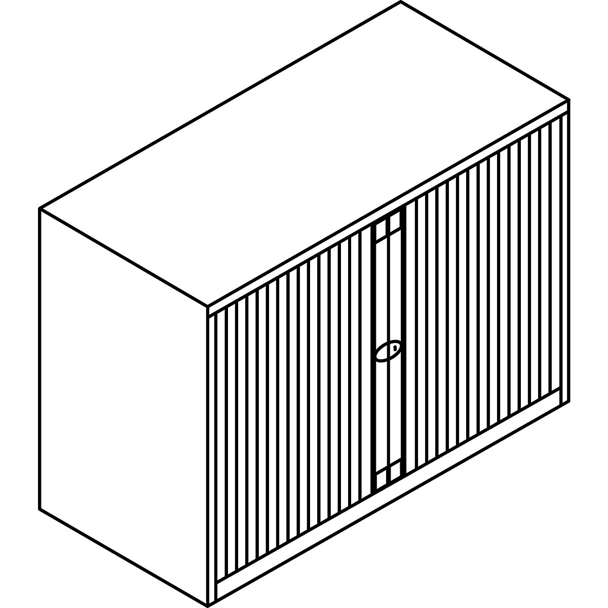 EURO roller shutter cupboard – BISLEY (Product illustration 2)-1
