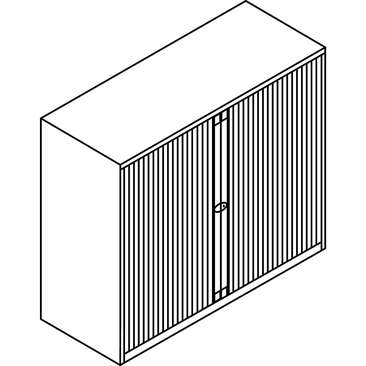 EURO roller shutter cupboard – BISLEY (Product illustration 3)-2