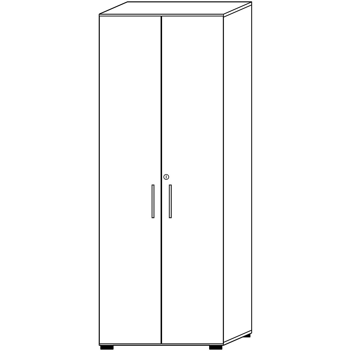 Office cupboard VERA-ZWO (Product illustration 2)-1