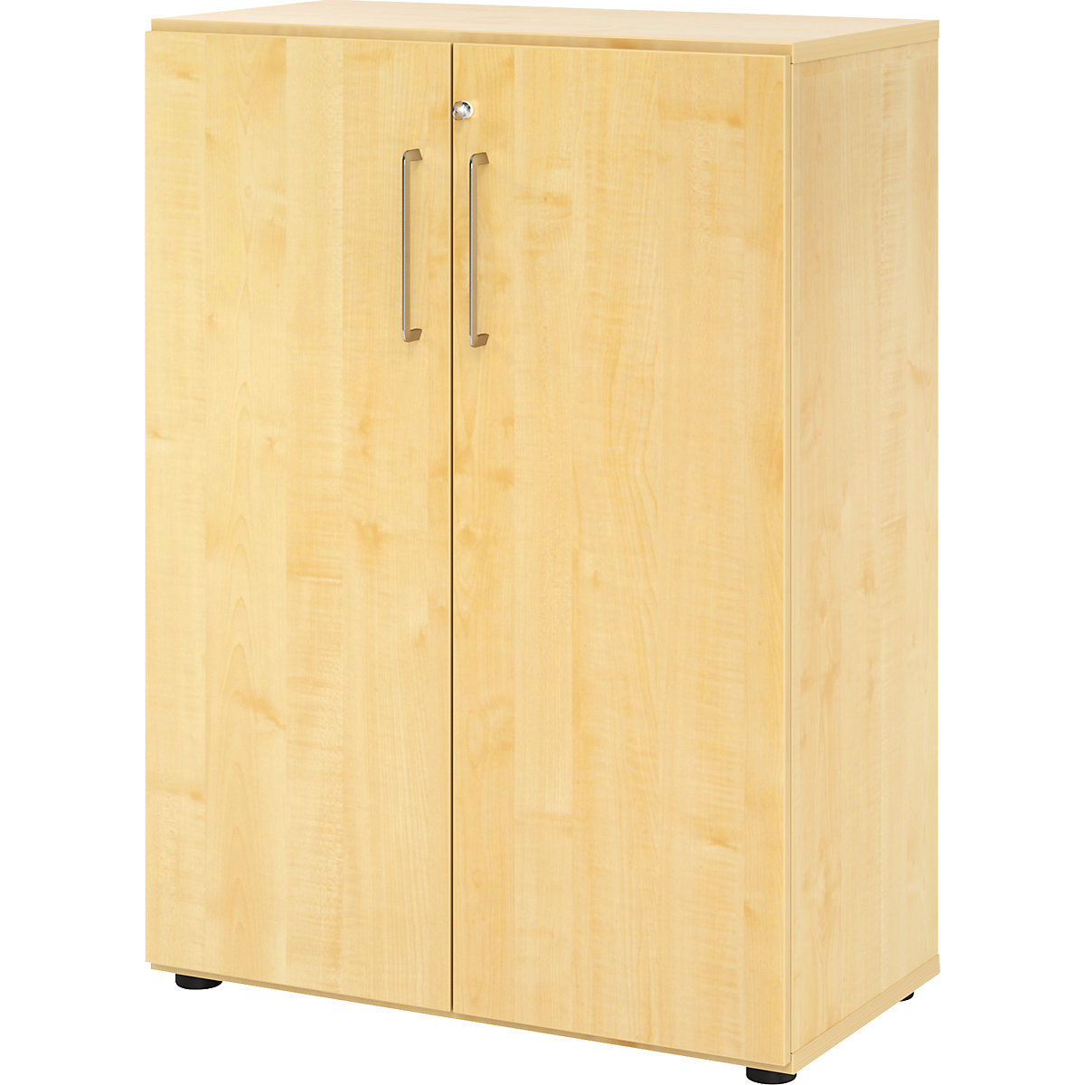 Office cupboard VERA-ZWO, HxWxD 1100 x 800 x 420 mm, 2 shelves, maple finish-0