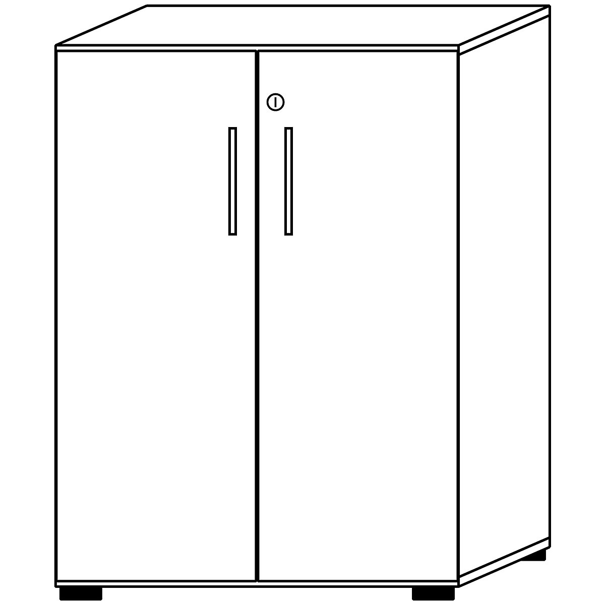 Office cupboard VERA-ZWO (Product illustration 2)-1