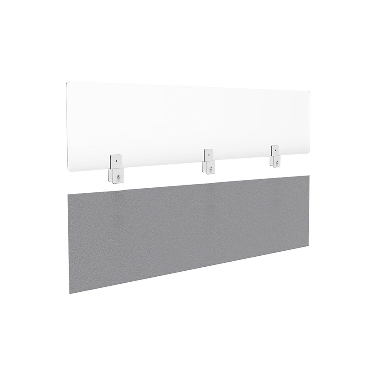 Hygiene protection panel for desk partitions (Product illustration 2)-1