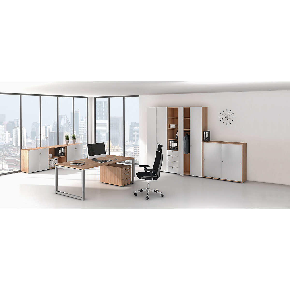 Office shelf unit ANNY – eurokraft pro (Product illustration 4)-3