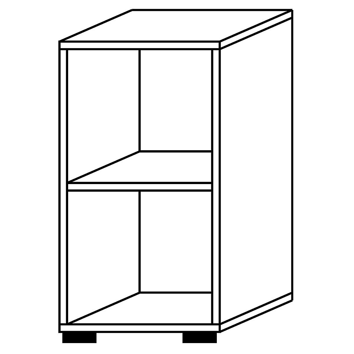 Office shelf unit ANNY – eurokraft pro (Product illustration 5)-4