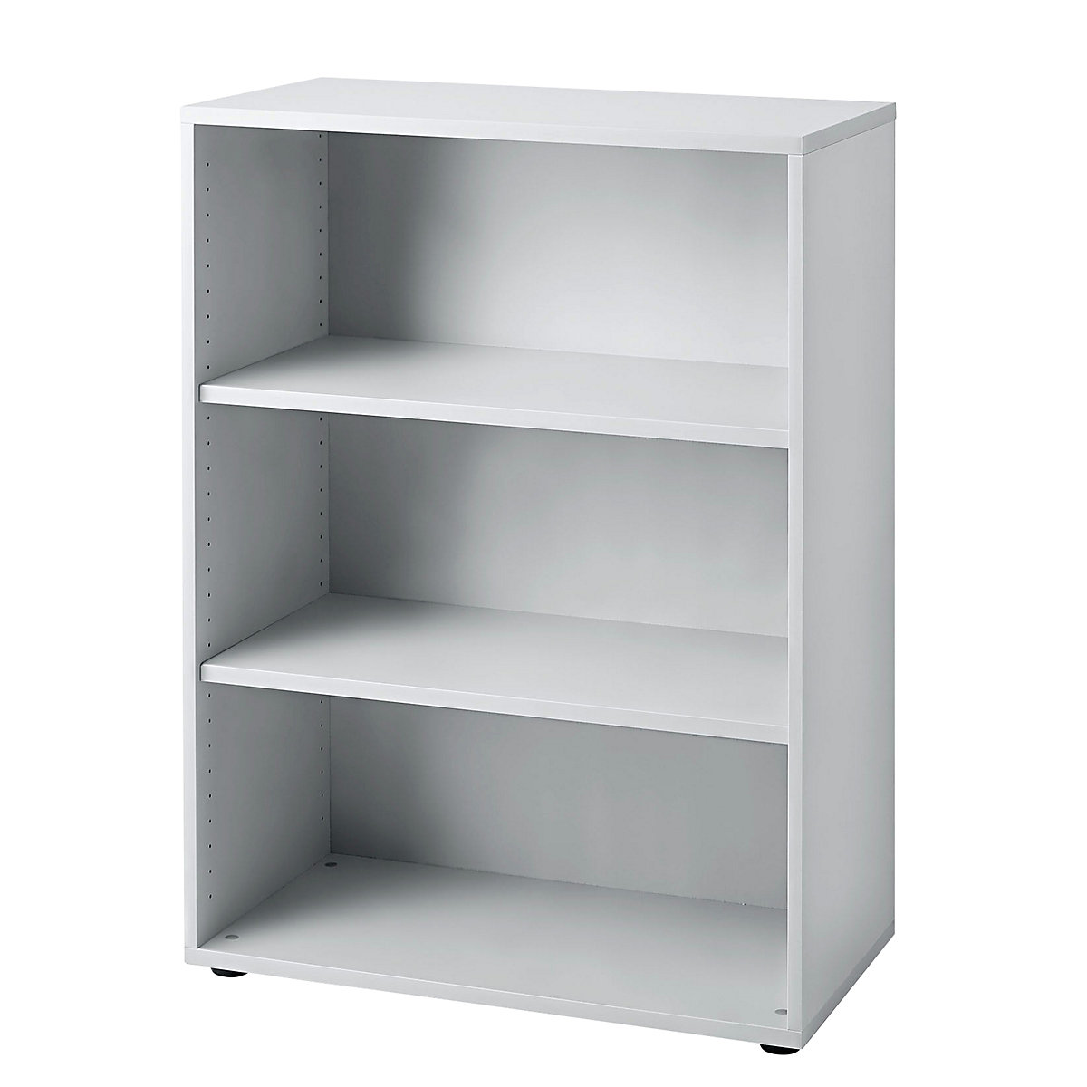 Office shelf unit ANNY – eurokraft pro, 2 shelves, HxWxD 1100 x 800 x 400 mm, light grey-1