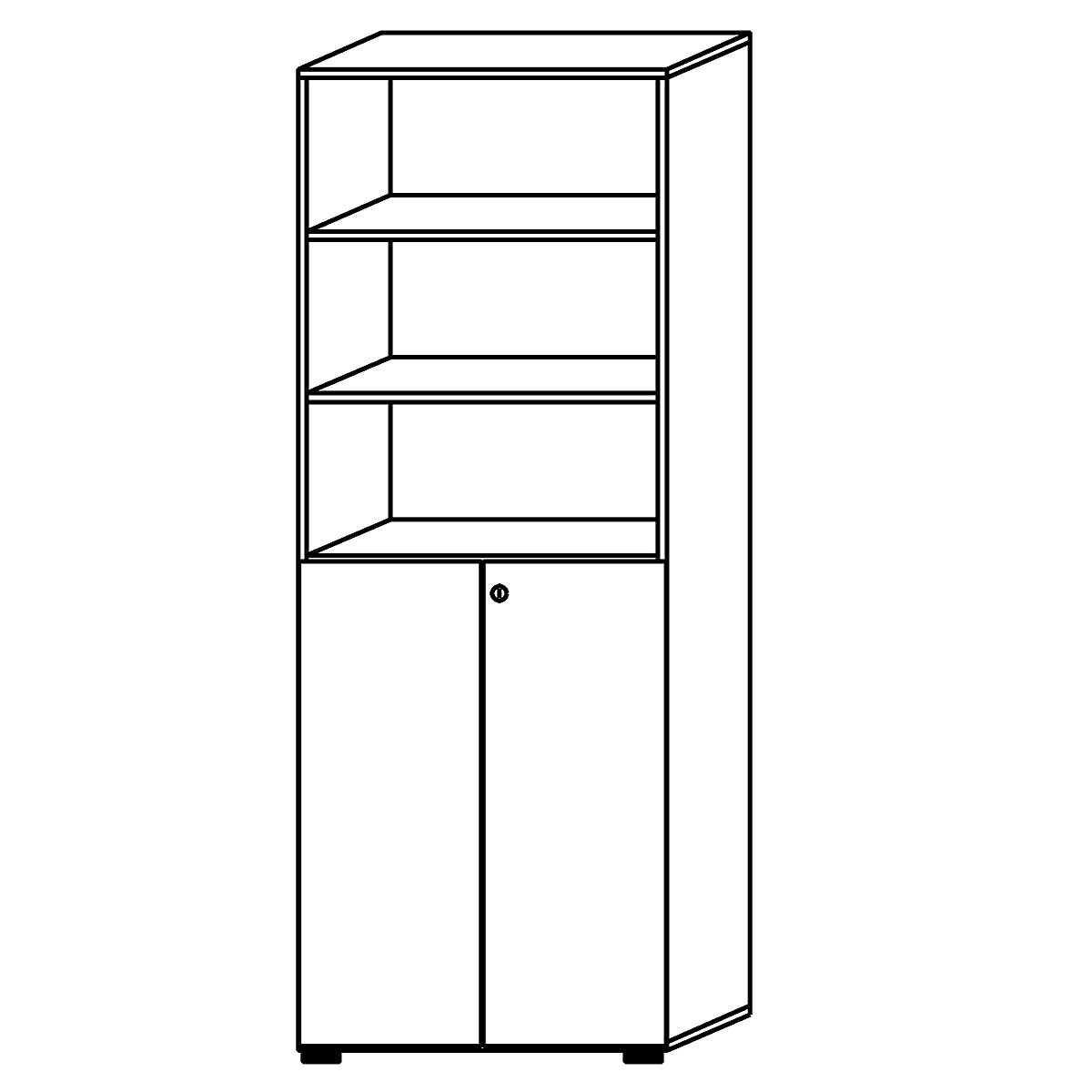 Combination cupboard with acoustic rear panel ANNY-AC (Product illustration 5)-4