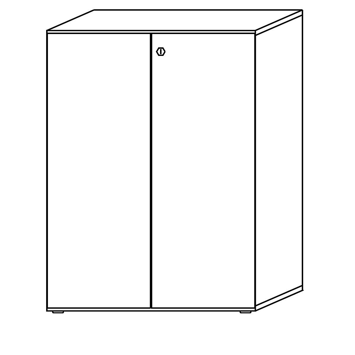 Filing cupboard with acoustic rear panel ANNY-AC (Product illustration 5)-4