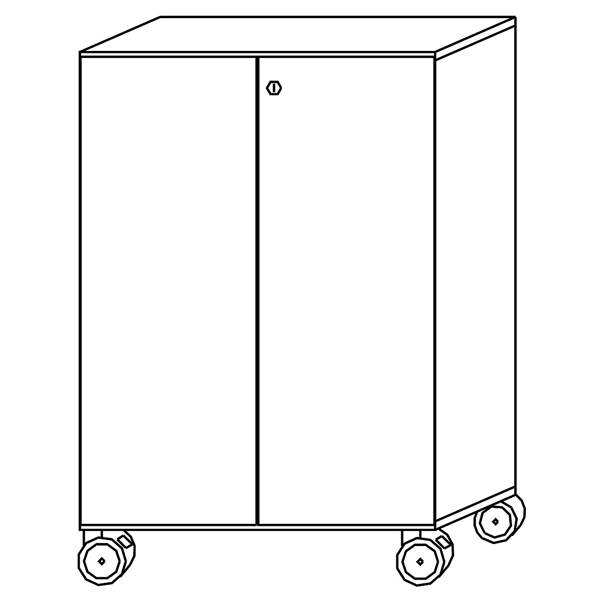 Filing cupboard CONTACT – eurokraft pro (Product illustration 4)-3