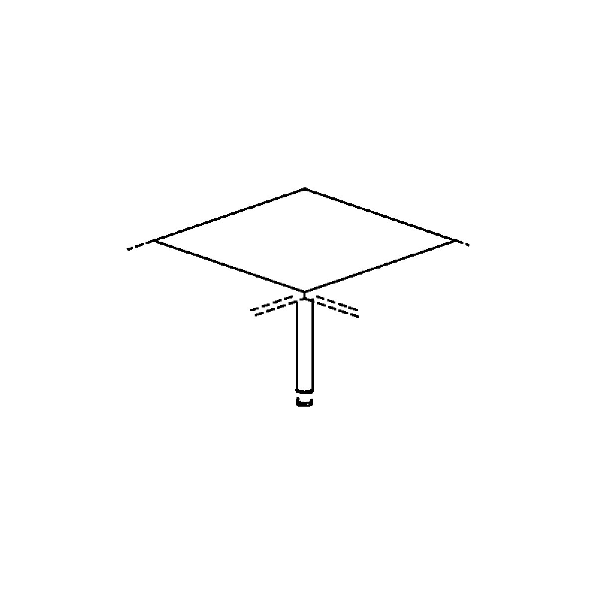 Linking top, height adjustable from 650 – 850 mm HANNA (Product illustration 4)-3