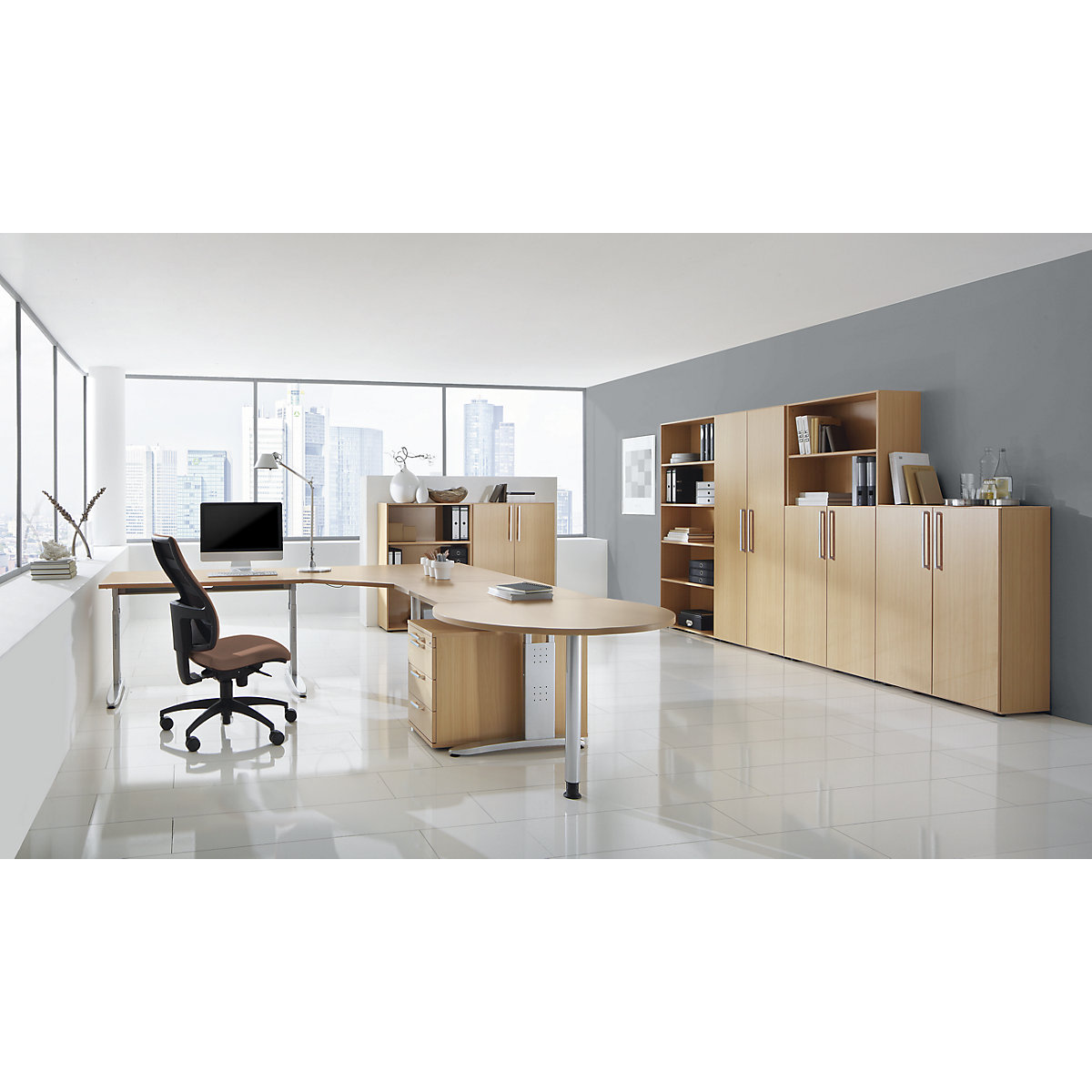 Office cupboard NICOLA – eurokraft pro (Product illustration 3)-2