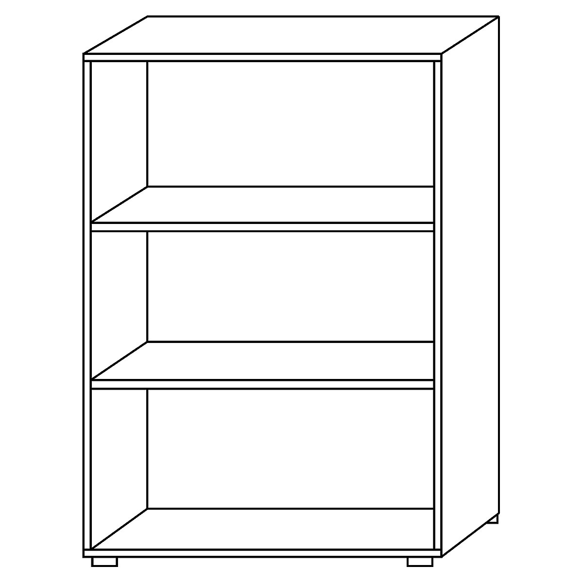 Office shelf unit NICOLA – eurokraft pro (Product illustration 2)-1