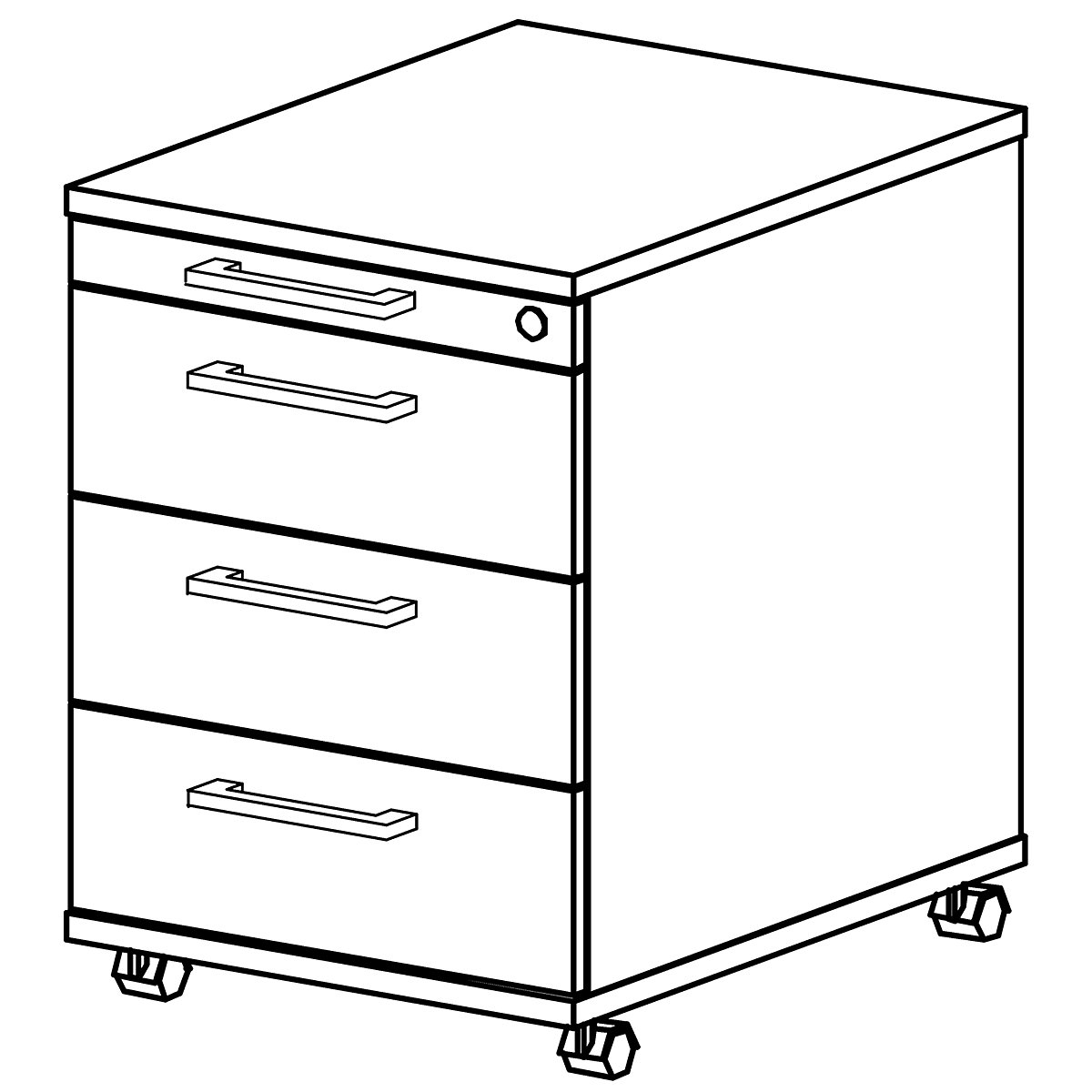Mobile drawer unit VERA-ZWO (Product illustration 4)-3