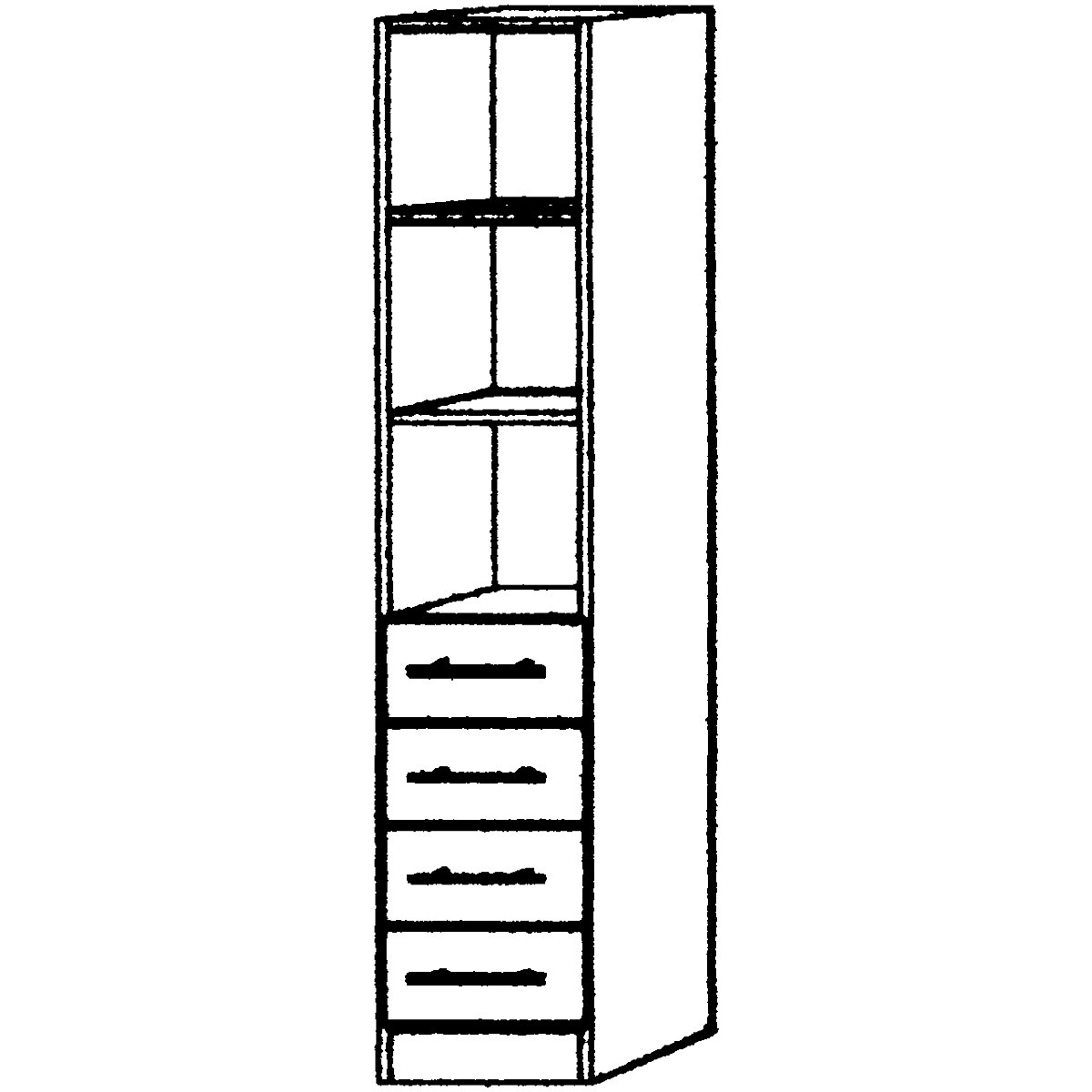 Shelf cupboard VIOLA (Product illustration 5)-4