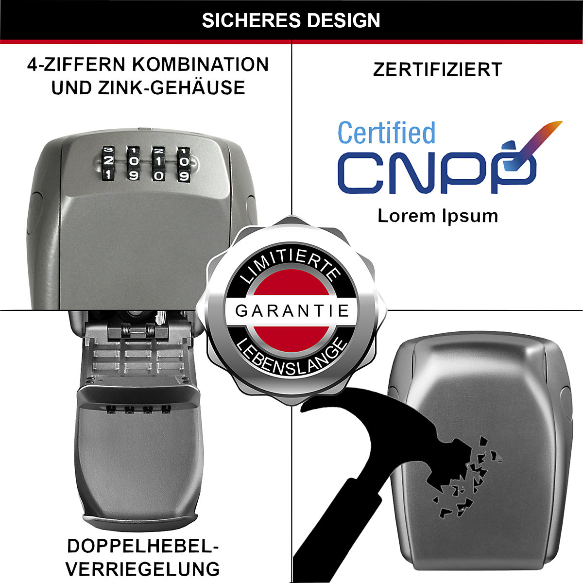 Caja para llaves grande – Masterlock (Imagen del producto 3)-2