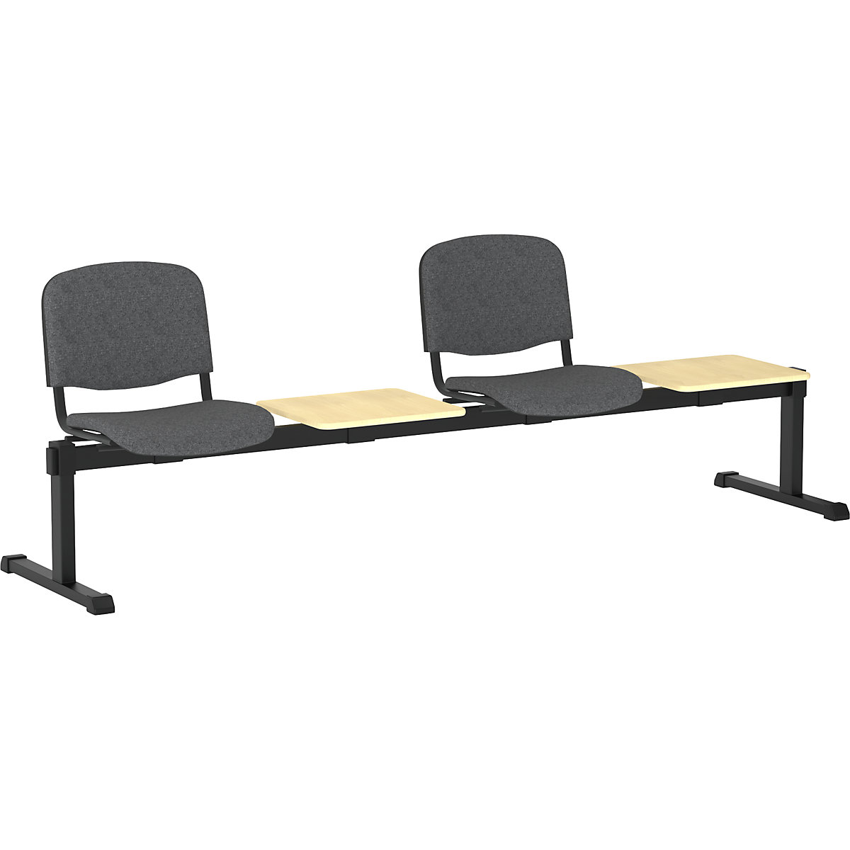 Sillas en hilera sobre travesaño