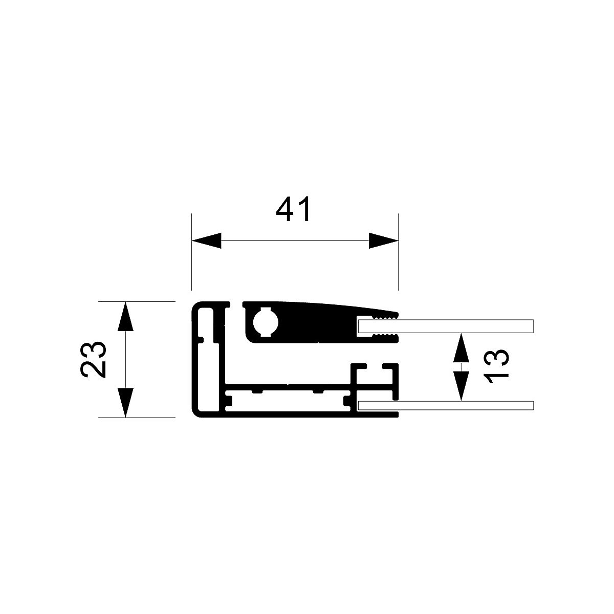 Vitrina con puerta batiente – eurokraft pro (Imagen del producto 11)-10