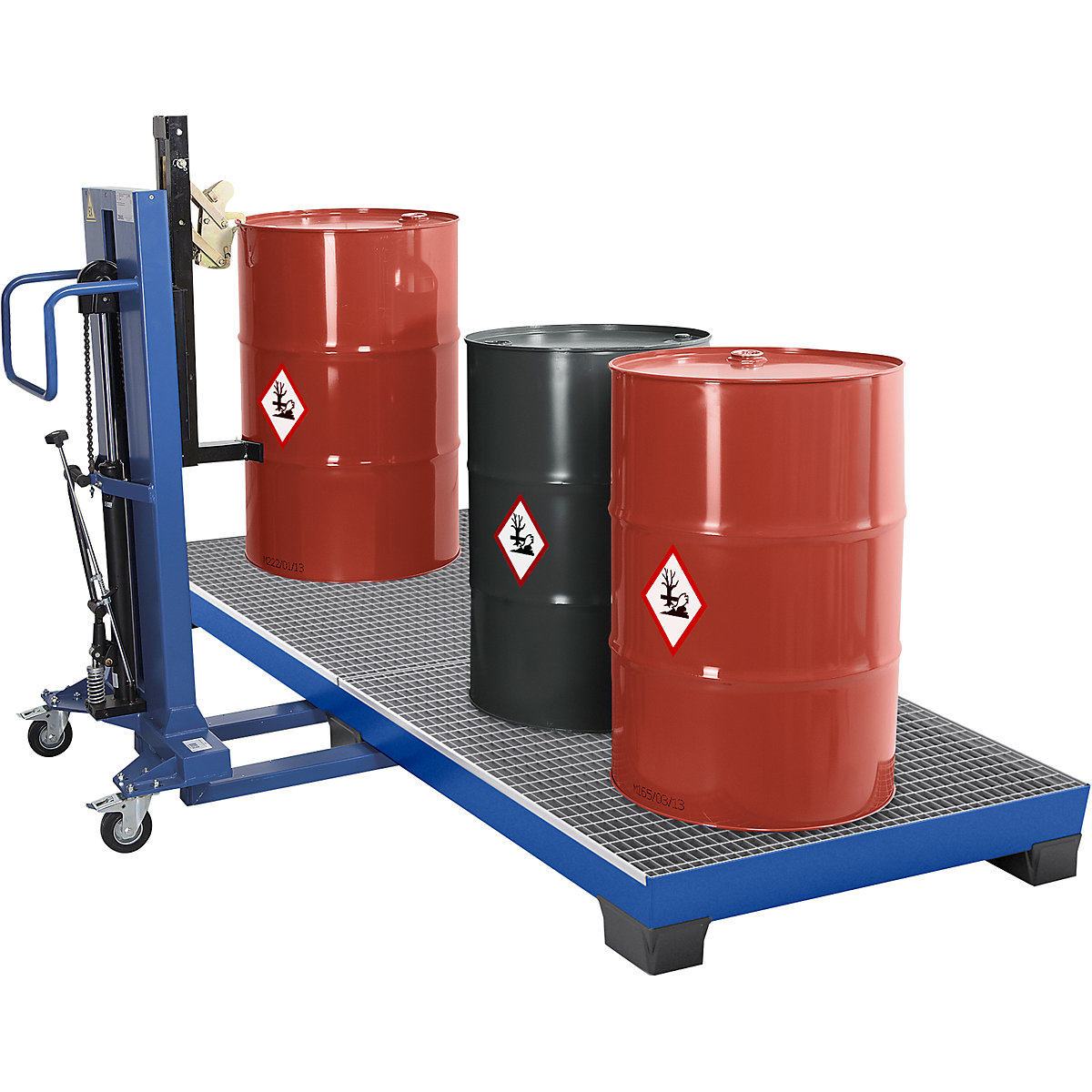 Čelično prihvatno korito s plastičnim nogama – eurokraft pro (Prikaz proizvoda 2)-1