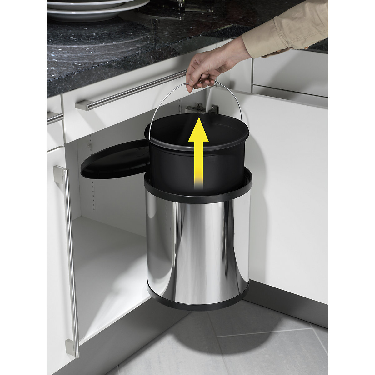 Vgradni koš za smeti Compact-Box M – Hailo (Slika izdelka 3)-2