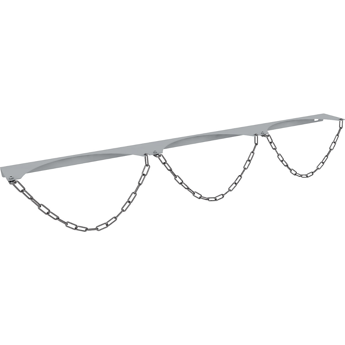 Wandhouder voor gasflessen – eurokraft basic, voor 3 flessen, voor fles-Ø van max. 320 mm-0