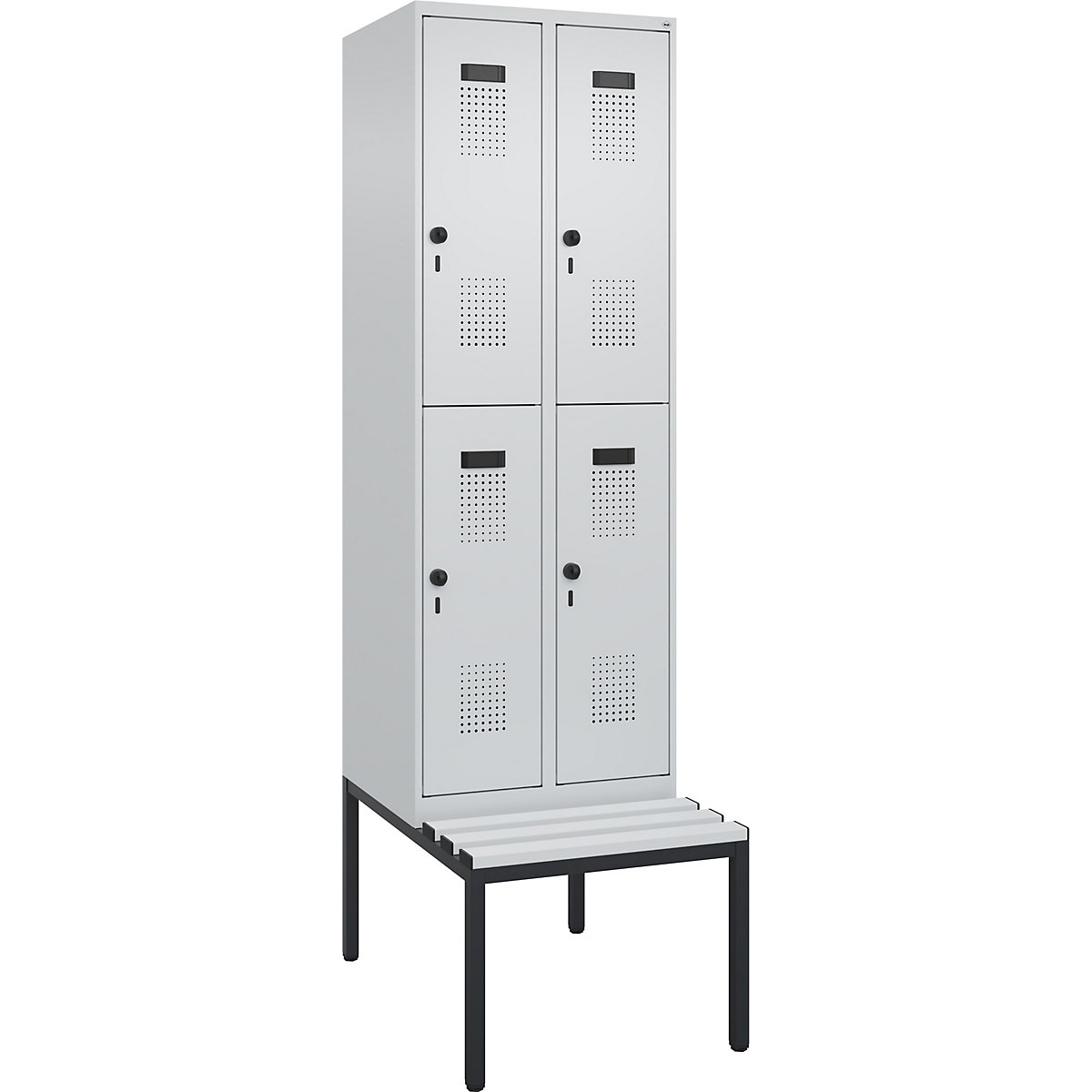 Dvonadstropna garderobna omara s klopjo Evolo PLUS (Slika izdelka 2)-1