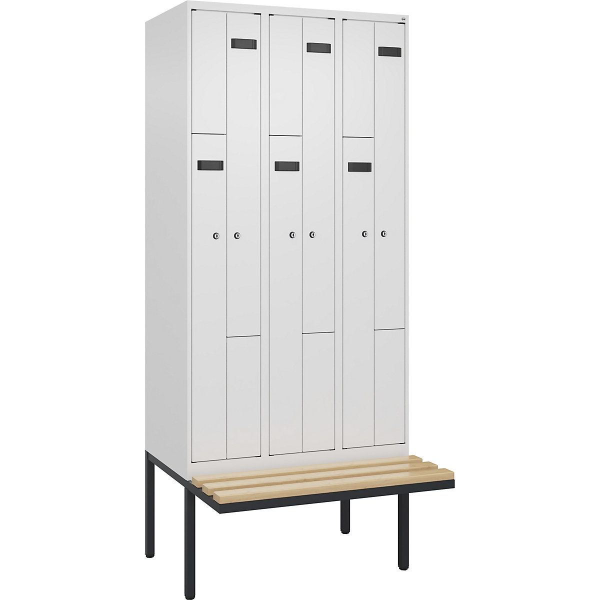 Garderobna Z-omara s klopjo Evolo PLUS (Slika izdelka 2)-1