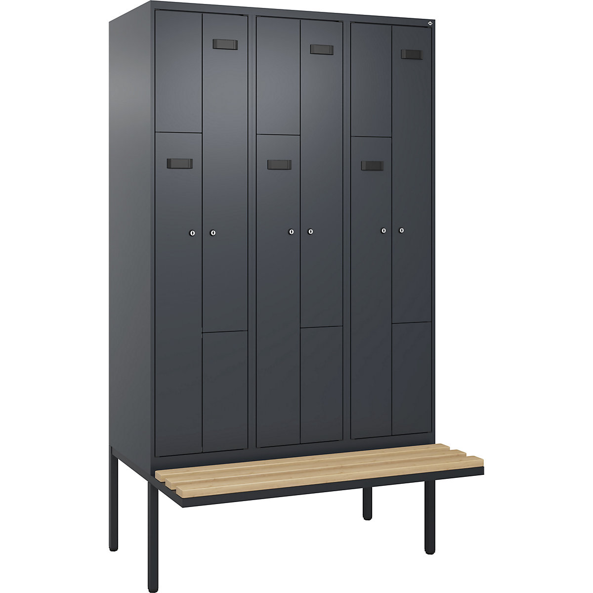 Garderobna Z-omara s klopjo Evolo PLUS (Slika izdelka 2)-1