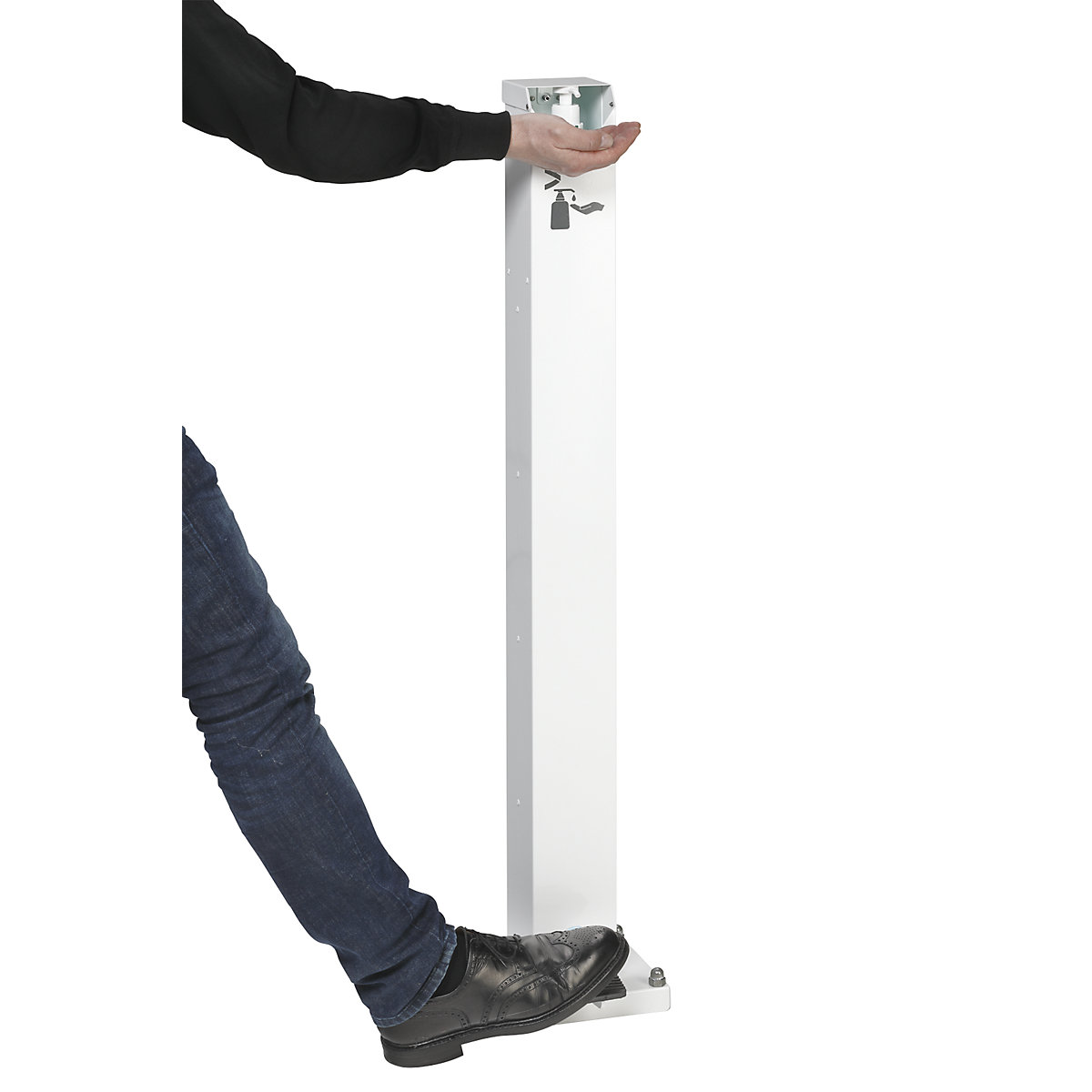 Dozirna postaja s pedalom za razkužilo za roke/milo – VAR (Slika izdelka 2)-1