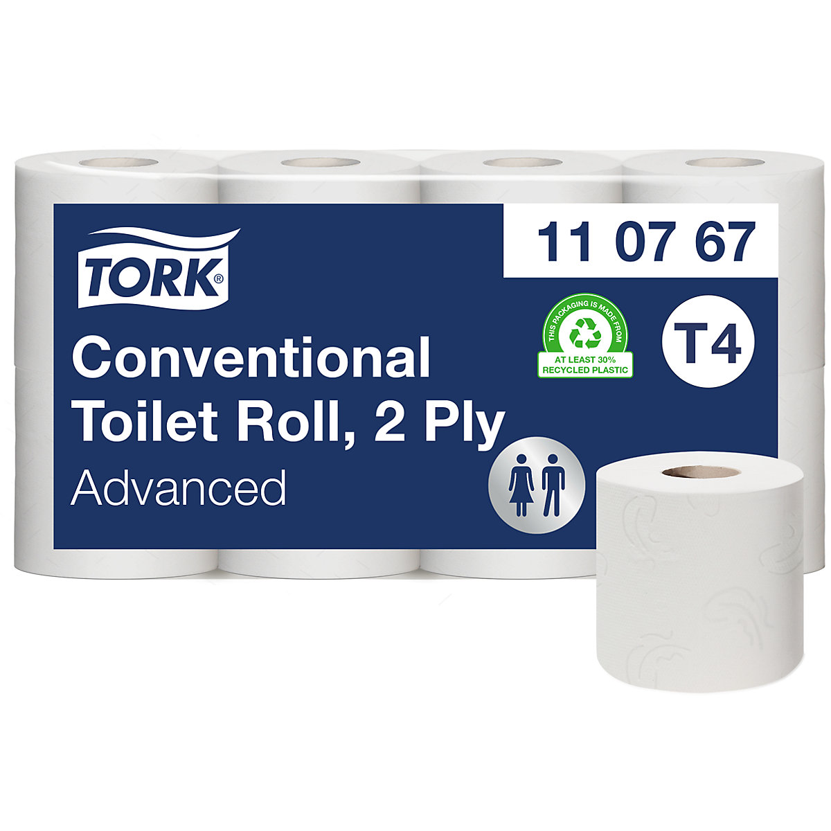 Toaletni papir v majhnih rolah, gospodinjska rola - TORK