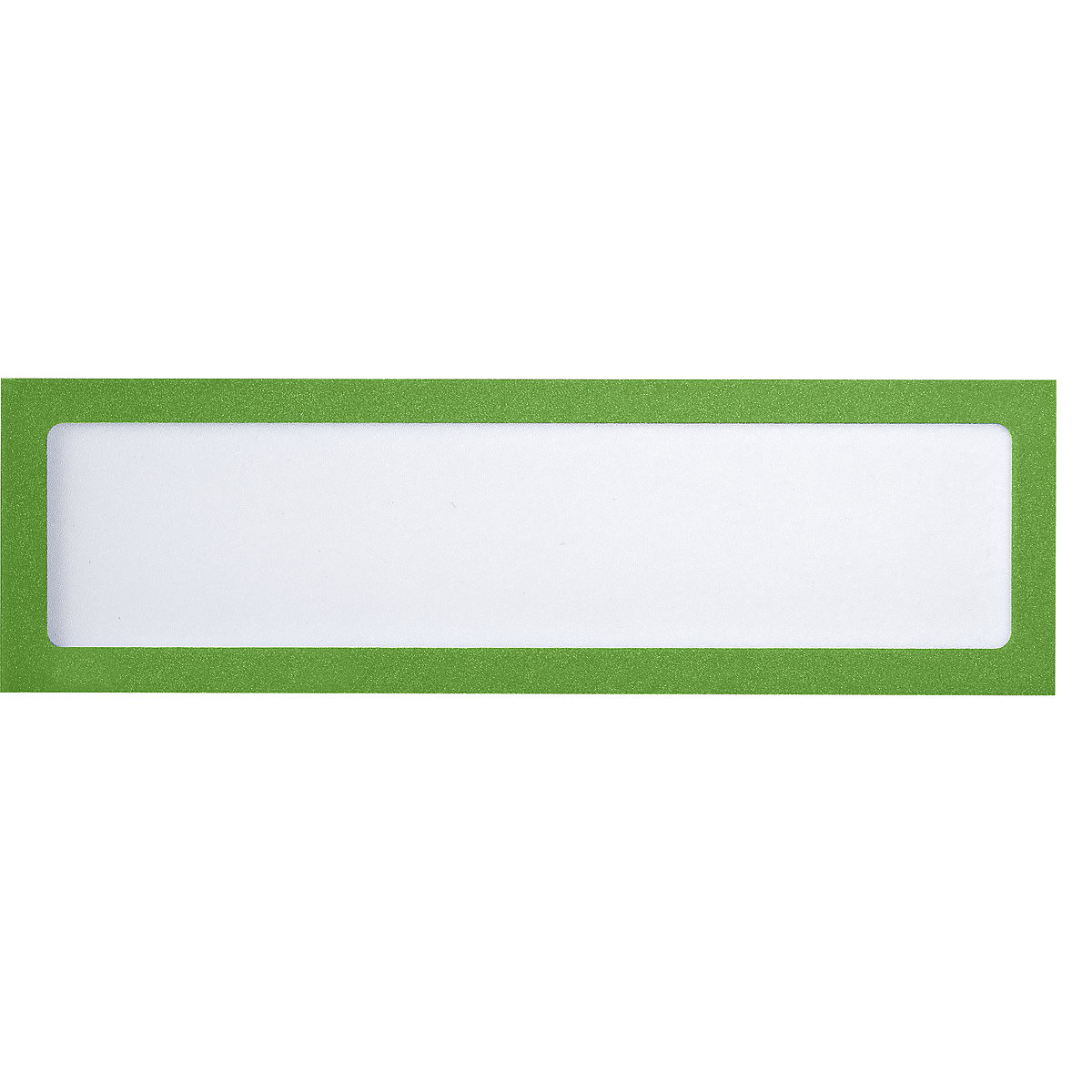 Magnetni informacijski džep – eurokraft basic, za natpise, DIN A4 uspravno / DIN A5 poprečno, 225 x 60 mm, okvir u zelenoj boji, pak. 10 kom.-0