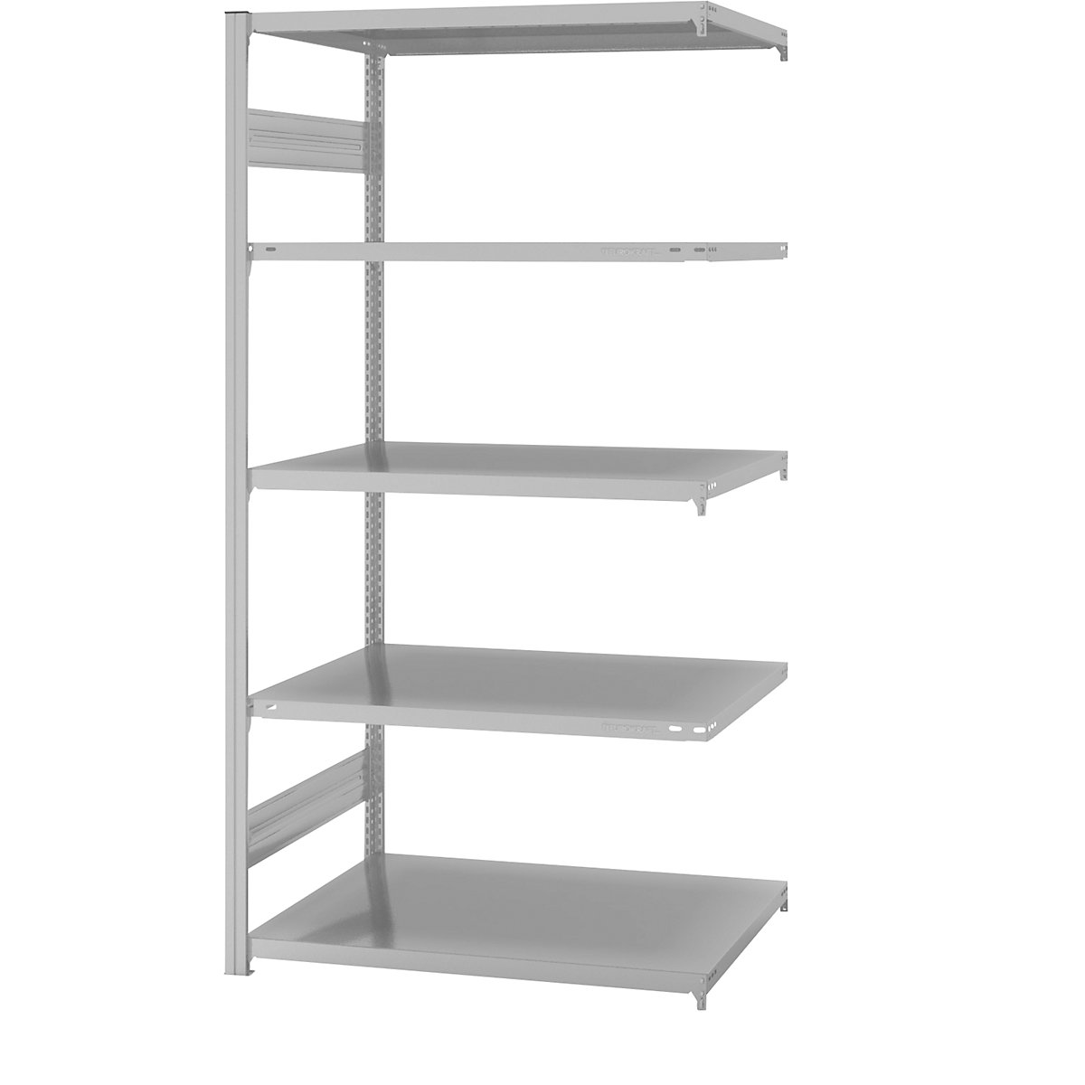 Inhaakstelling, middelzware constructie – eurokraft pro, dubbelzijdig, h x b x d 2000 x 1000 x 800 mm, grijs, aanbouwstelling-21