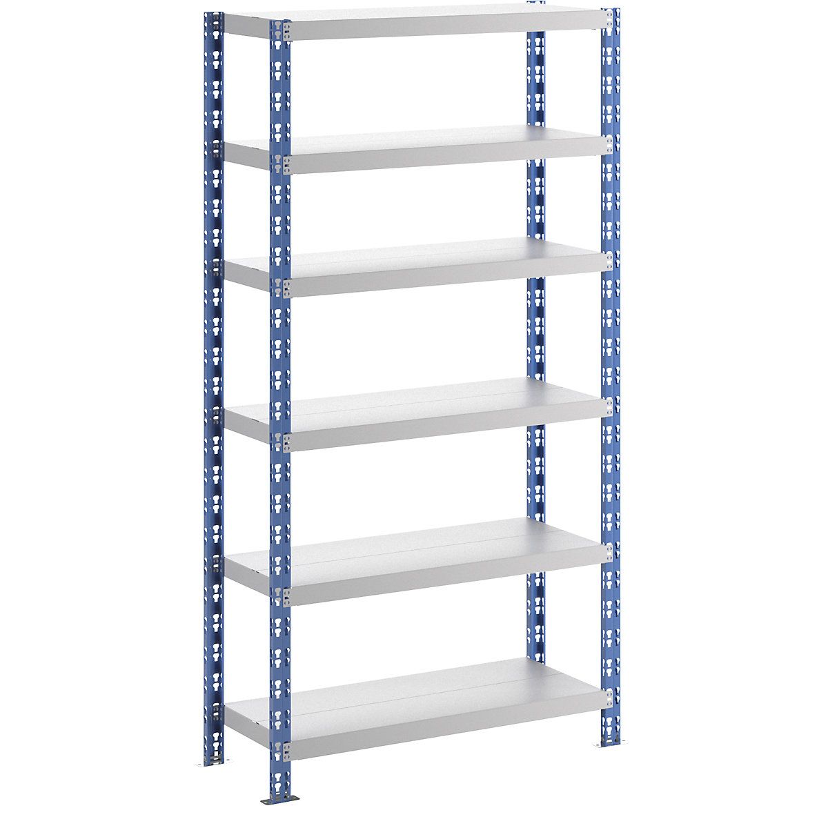 Universele inhaakstelling, stabiel – eurokraft basic, plaatstalen legborden, h x b x d = 1976 x 1050 x 400 mm, basisstelling-20