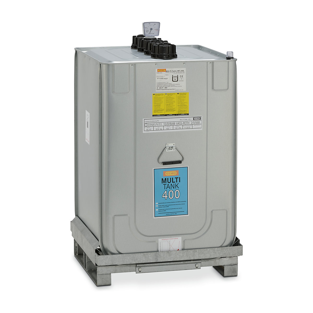 Opslagtank – CEMO, MULTI, voor bedrijfsintern en -extern transport, volume 400 l-0