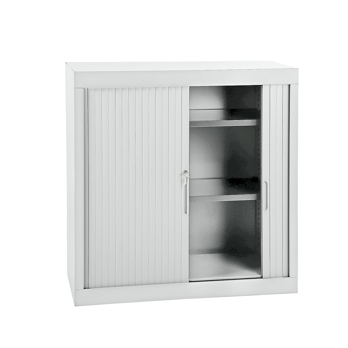 Ormar s rolo vratima, VxŠxD 1040 x 1000 x 440 mm, korpus u svijetlosivoj boji-0