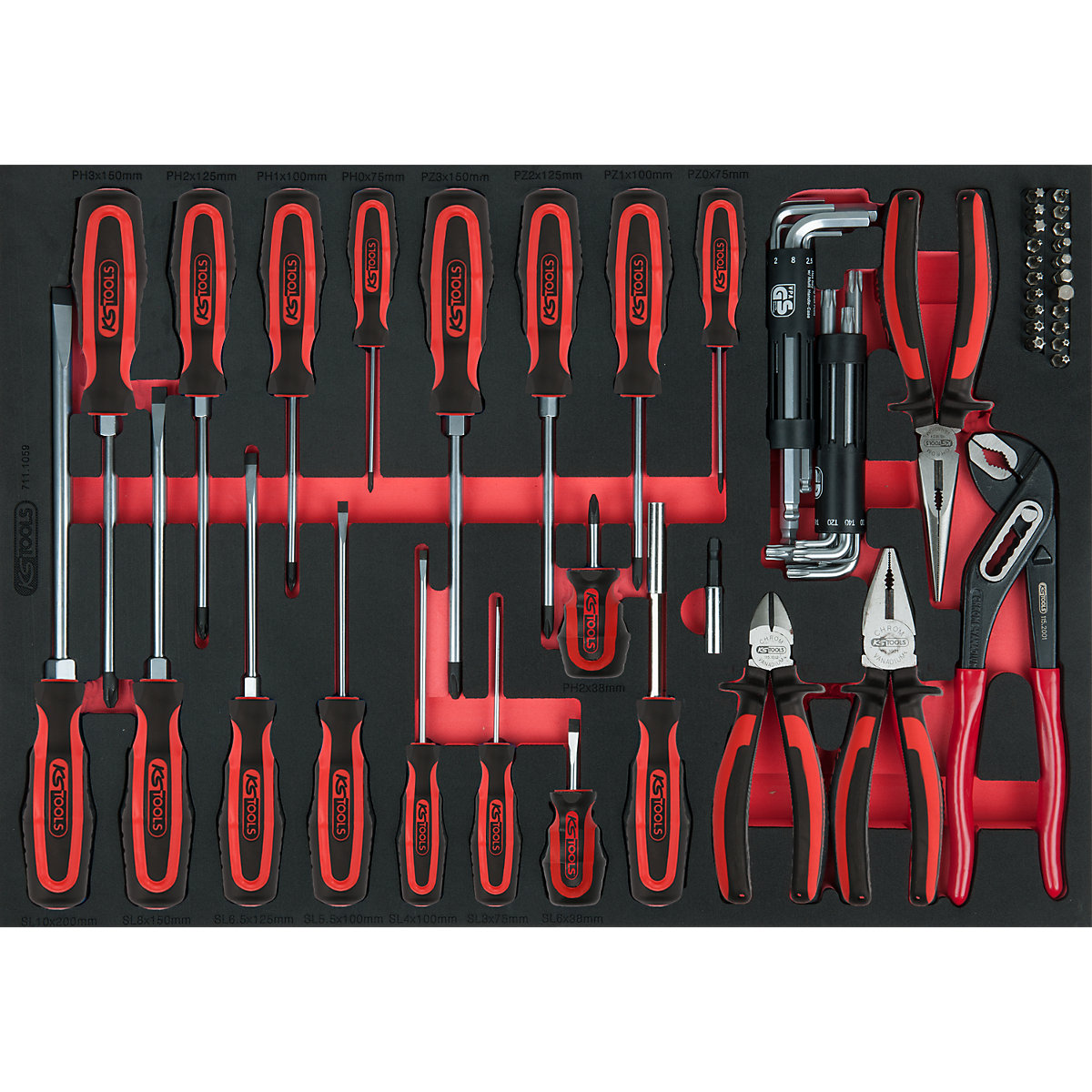 Jeu de tournevis et de pinces – KS Tools (Illustration du produit 2)-1