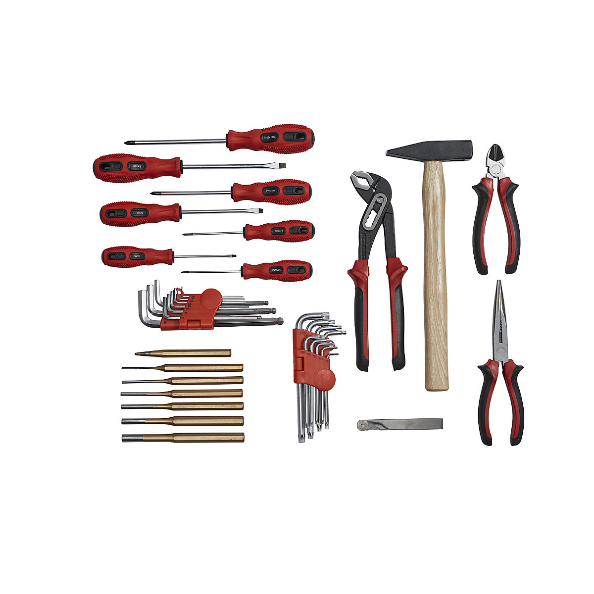 Kit d'outils avec compartiments en mousse bicolores (Illustration du produit 2)-1